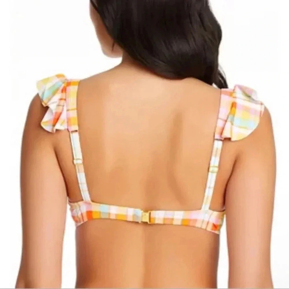 Bleu Rod Beattie Hip To Be Square Ruffle Off the Shoulder Swim Top & Bottom # 12 - Picture 4 of 11